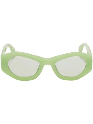 AMBUSH Pryzma geometric-frame sunglasses - Green