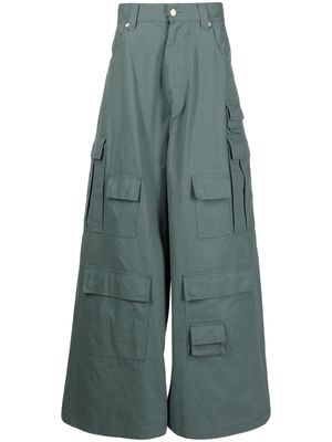 AMBUSH Rave Cargo wide-leg trousers - Green
