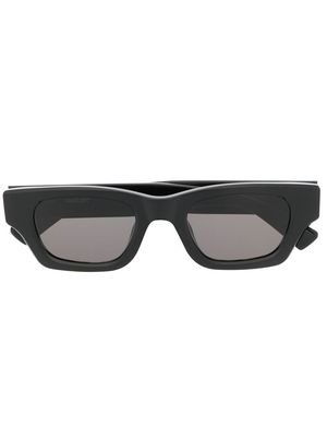 AMBUSH Ray rectangle-frame tinted sunglasses - Black Dark Grey