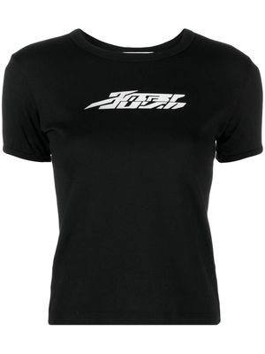 AMBUSH reflective-logo cotton T-shirt - Black