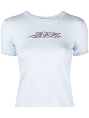 AMBUSH reflective-logo cotton T-shirt - Blue