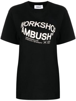 AMBUSH Revolve logo-print cotton T-shirt - Black