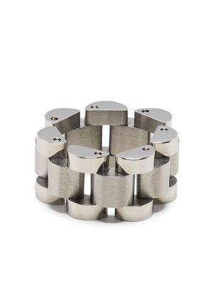 AMBUSH rollie-chain ring - Silver