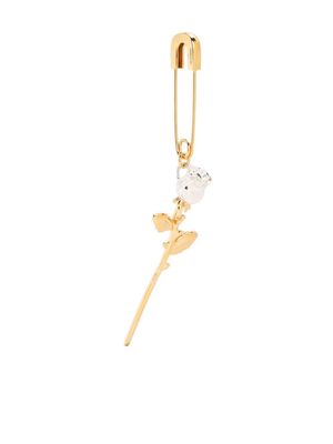 AMBUSH rose safety-pin earring - Gold