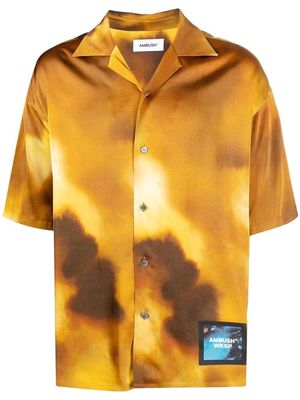 AMBUSH short-sleeved bowling shirt - CEYLON YELLOW BLACK