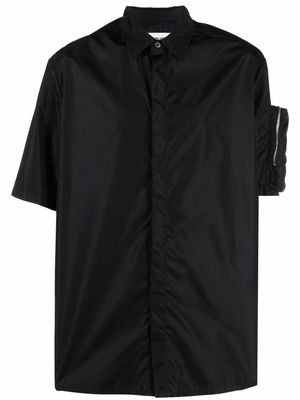 AMBUSH short-sleeved zip-pocket shirt - Black