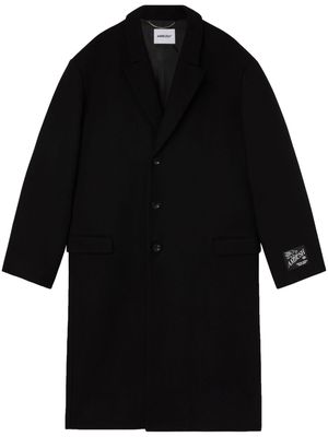 AMBUSH single-breasted virgin-wool coat - Black