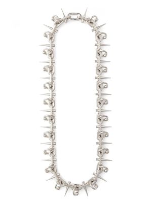 AMBUSH spiked chain necklace - Silver