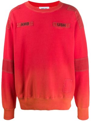 AMBUSH stitched logo sweatshirt - Orange