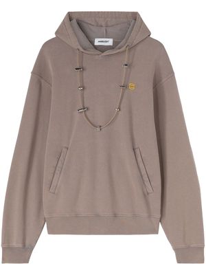 AMBUSH stoppers-chain organic cotton hoodie - Grey