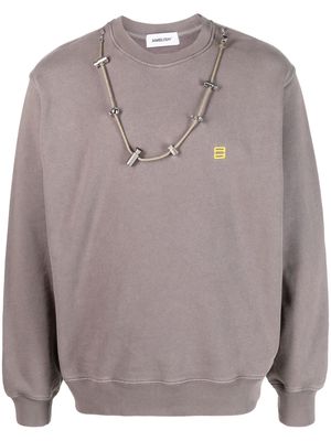 AMBUSH Stoppers cotton sweatshirt - Grey
