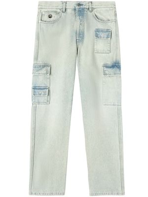 AMBUSH straight-leg cargo jeans - Blue