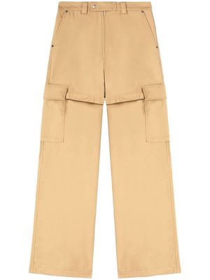 AMBUSH straight-leg cotton cargo trousers - Neutrals