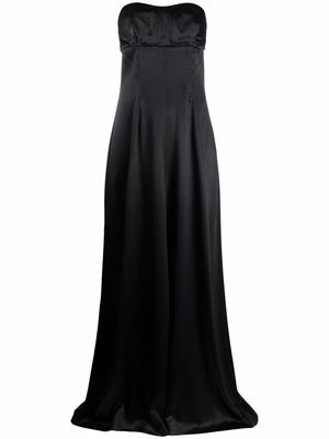 AMBUSH strapless sweetheart neckline gown - Black
