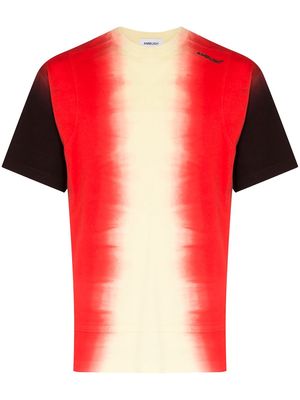 AMBUSH tie-dye panel T-shirt - Red