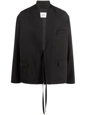 AMBUSH tie-front jacket - Black