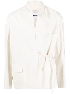 AMBUSH tie-front jacket - White