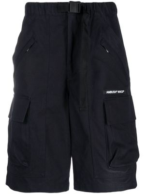 AMBUSH WKSP belted cargo shorts - Black