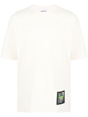 AMBUSH WKSP logo-patch T-shirt - Neutrals