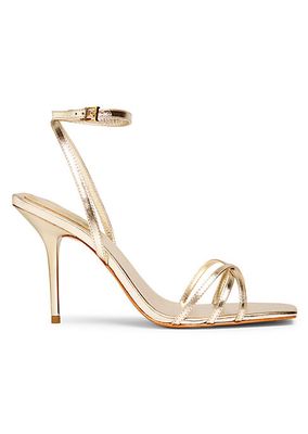 Amelia 100MM Metallic Leather Sandals