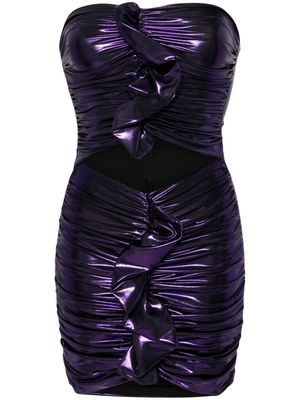 Amen cut-out bandeau minidress - Purple