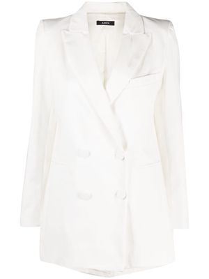 Amen double-breasted cotton blazer - White