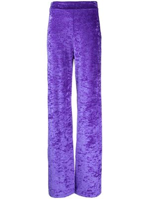 Amen high-waisted velvet trousers - Purple