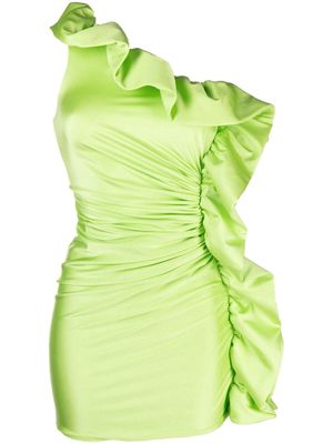 Amen ruffle-detail sleeveless dress - Green