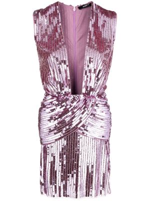 Amen sequin-embellished sleeveless dress - Pink
