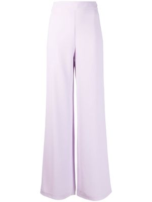 Amen wide-leg high-waisted trousers - Purple