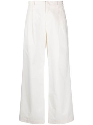 Amen wide-leg high-waisted trousers - White