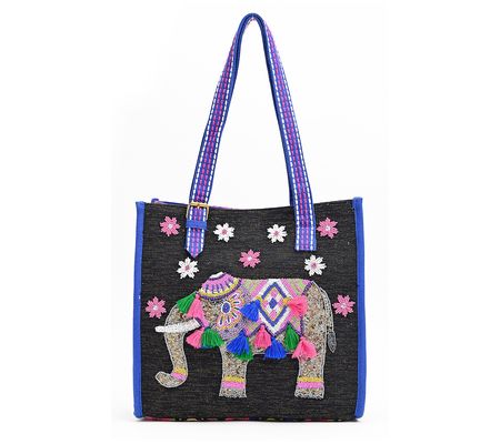 America & Beyond Embellished Critter Tote