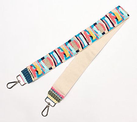 America and Beyond Embellished Crossbody Strap