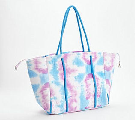 America and Beyond Tie Dye Tote and Cosmetic Pouch