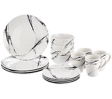 American Atelier 16-pc Marble Dinnerware Set