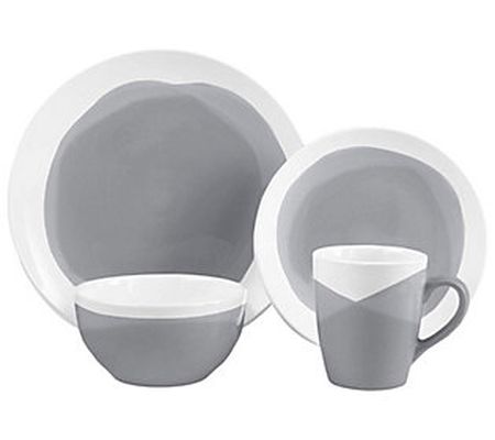 American Atelier 16 Pc Oasis Charcoal Dinner