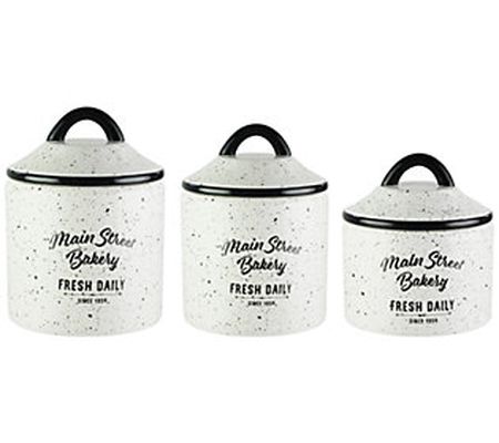 American Atelier 3-Piece Main Street Bakery Can ister Set