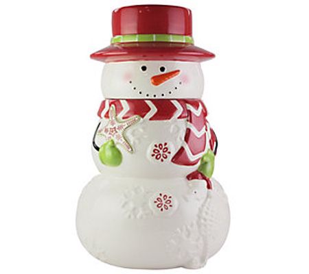 American Atelier Whimsical Snowman Cookie Jar