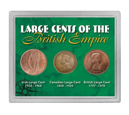 American Coin Large Cents of the British Empire Set