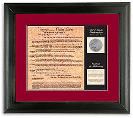 American Coin Treasures Birth of a Nation Bill of Rights Frame