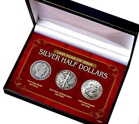 American Coin Treasures Last Year of Issue  Thr ee Silver Half