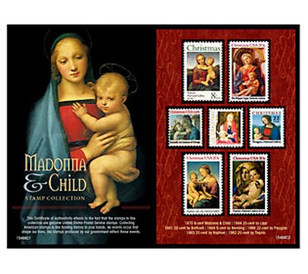 American Coin Treasures Madonna Child Postage S tamp Collectio