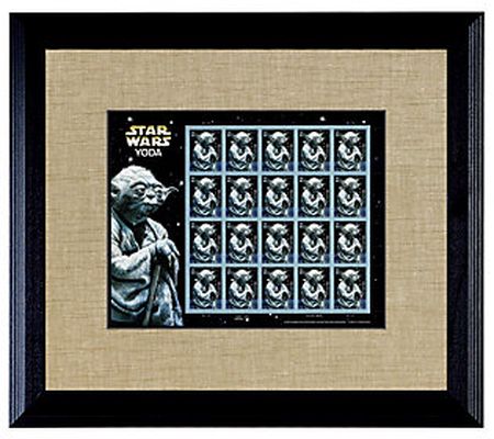 American Coin Treasures Star Wars Yoda U.S. Sta mp Sheet Frame