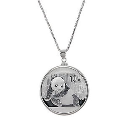 American Coin Treasures Sterling Silver Panda C oin Necklace