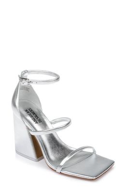 American Designers Sly Metallic Sandal in Silver