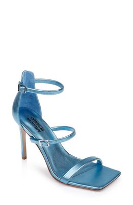 American Designers Vogue Ankle Strap Sandal in Tranquil Blue