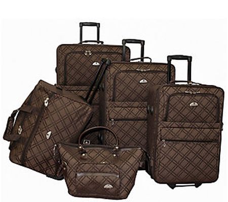 American Flyer Pemberly Buckles 5-Piece Luggage Set