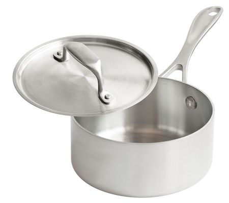 American Kitchen 1-Quart Covered Stainless Stee Saucepan