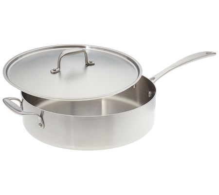 American Kitchen 12" Covered Stainless Steel Sa te Pan