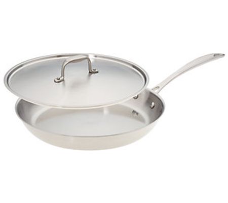 American Kitchen 12" Premium Stainless Steel Sk illet and Lid
